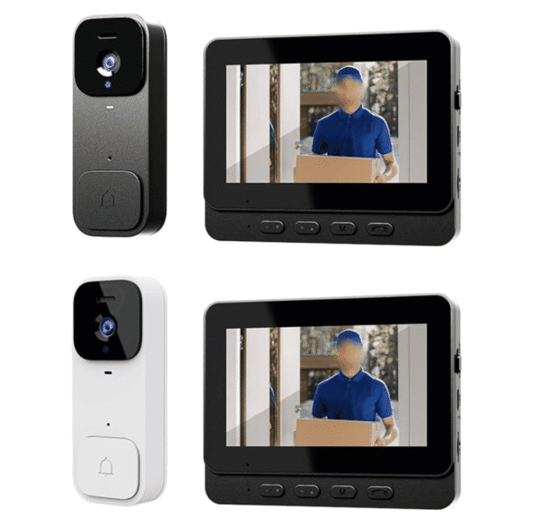 Timbre Para Puerta Con Camara X7 inalámbrica color negro